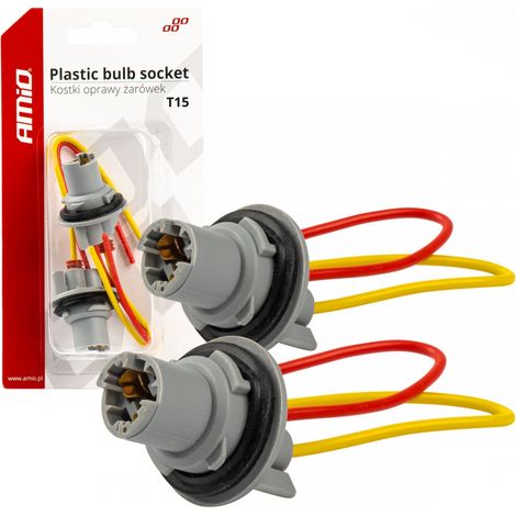 Sockelwürfel-Glühbirnenfassung T15 W16W W5W amio-03049 (1/3)