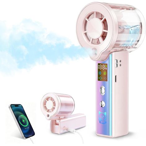 Ventilateur portable (rose) (1/5)