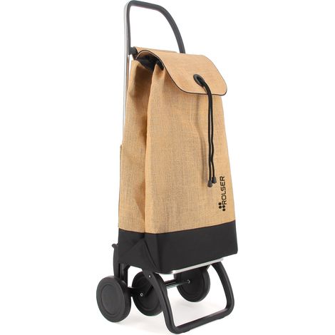 Marktwagen I-max Yute Natur/Schwarz 2 Räder 43l Marktwagen I-max Yute Natur/Schwarz 2 Räder 43l - Rolser