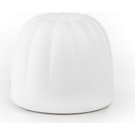 Gelee Bianco pouf originale slide di design per giardino esterno interno colorata moderna poliuretano made in Italy sedia seduta poltrona
