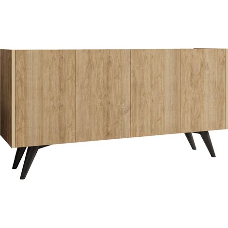 Anrichte aus Holz "Peking" - 150 x 40 x 76 cm - Braun