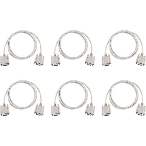 Industrieadapter für RS232-Seriellanschluss DB9 9-polig Stecker/Buchse (6 Kabel) – 1,3 m (1/5)