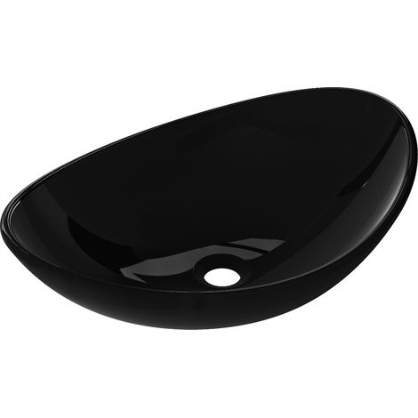 Mexen Sonia Glaswaschbecken für Waschtisch 54 x 37 cm, schwarz - 24145470 (1/5)