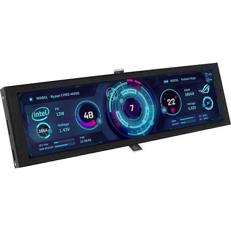 Écran secondaire IPS 9,2 pouces avec port USB, technologie Turing Smart Screen, moniteur d'ordinateur pour la surveillance et l'affichage PC