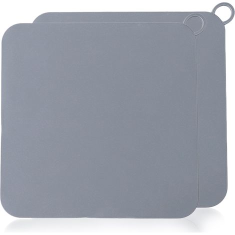 Lot de 2 Housses de Douche Anti-Odeurs en Silicone, Accessoires pour Salle de Bain, Cuisine, Buanderie, Empêche Les Mauvaises Odeurs, Maintient l’Hygiène, Couleur Gris (1/5)