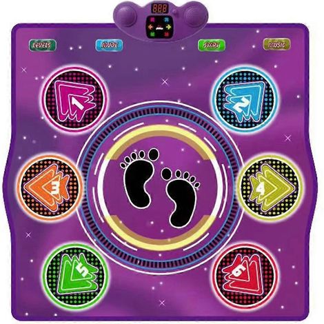 Tapis de danse électronique sans fil Bluetooth, tapis de jeu musical familial, adapté aux enfants et aux adultes pour faire de l'exercice et s'amuser. (1/5)