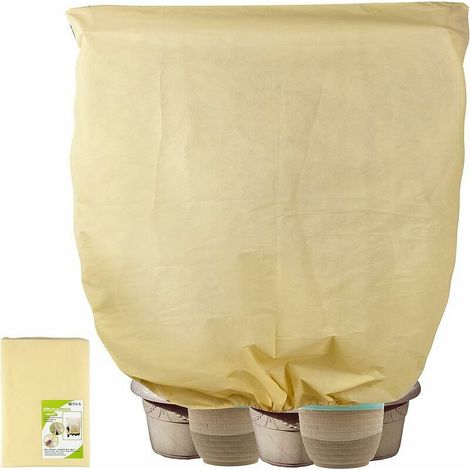 80 g/m² winter cover for plants, fleece protective cover for plants, beige (200 x 240 cm) (1/5)