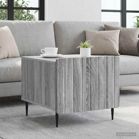 vidaXL Table basse Sonoma gris 49 x 50 x 42 cm Bois d'ingénierie (1/5)