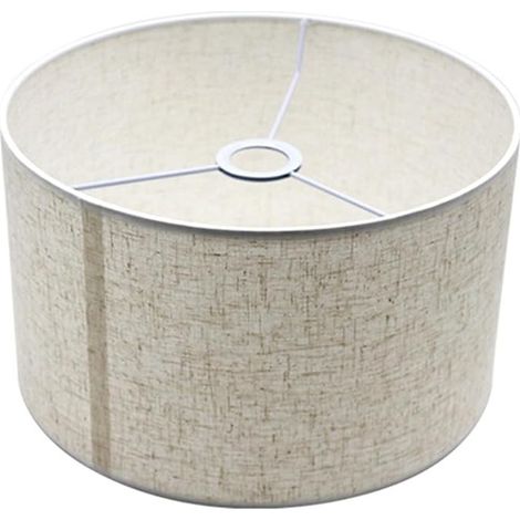 Abat - jour cylindrique en lin pour lampes de table, Lampadaires, Lampes de chevet et lustres - 30 X30 x 19cm (1/5)