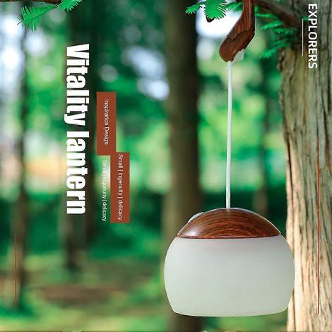 Lampe de camping LED à lumière douce, multifonctionnelle, idéale pour créer une ambiance chaleureuse lors de vos voyages en plein air. Lampe d'ambiance pour tente, veilleuse d'urgence pour vos escapad (1/5)