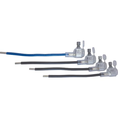 Michaud – Trousse 4 embouts EBCP 6-35/16 – 3 noirs + 1 bleu – Longueur 190 mm – Cablette souple pour mise en œuvre facile