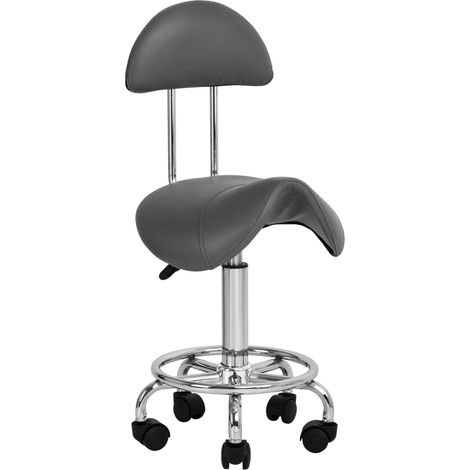 Sgabello cosmetico 6001 grigio (1/3)