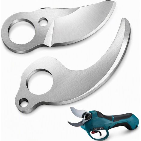 Lame de Rechange pour Sécateur Électrique 25mm - 1 Paire en Acier au Carbone SK-5 - Lame Fixe et Mobile (1/5)