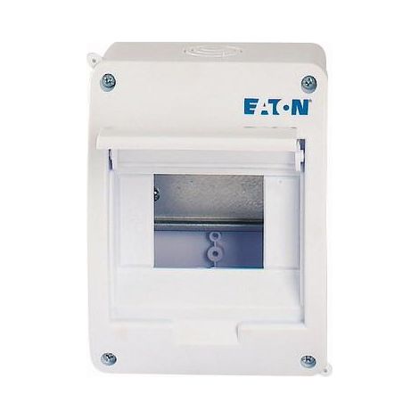 Coffret en saillie IP40 1 rangée 5 modules porte blanche EATON BC-O-1/5-TW-ECO (1/3)