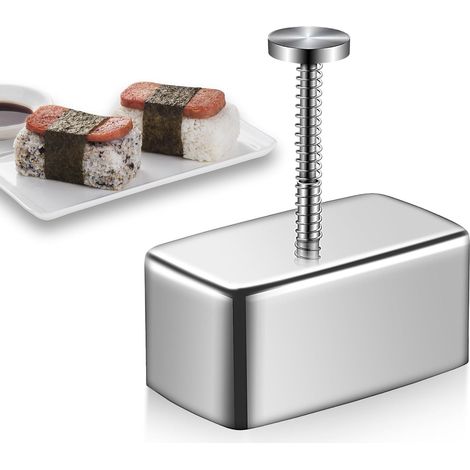 Spam-Musubi-Form aus Edelstahl – Kreieren Sie im Handumdrehen lustige und leckere Reisbällchen, perfekt für die Schulbrotbox und die Sushi-Zubereitung zu Hause