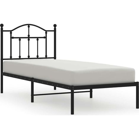 Maison Exclusive - Estructura cama sin colchón con cabecero metal (1/5)