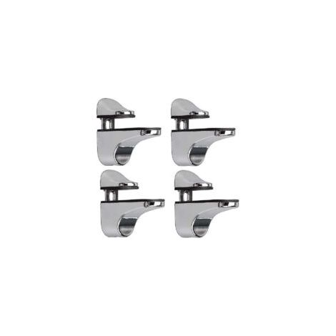 Adjustable Glass Shelf Bracket, 4 Pcs Glass Shelf Bracket, Wall Mounted Glass Clamp, Glass Shelf Bracket, For Glass Shelf
