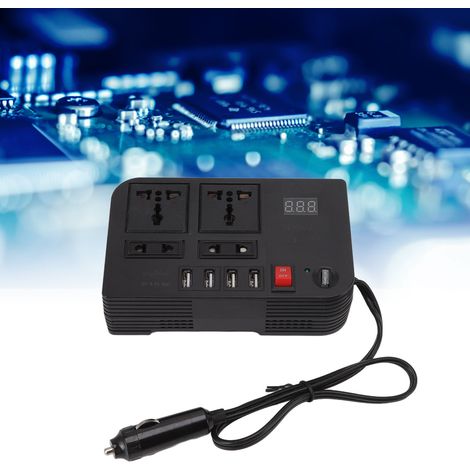 Convertisseur Inverseur 12V à 220V 300W pour Voiture - Adaptateur Électrique Portable pour Appareils Électroniques-KZQ (1/5)