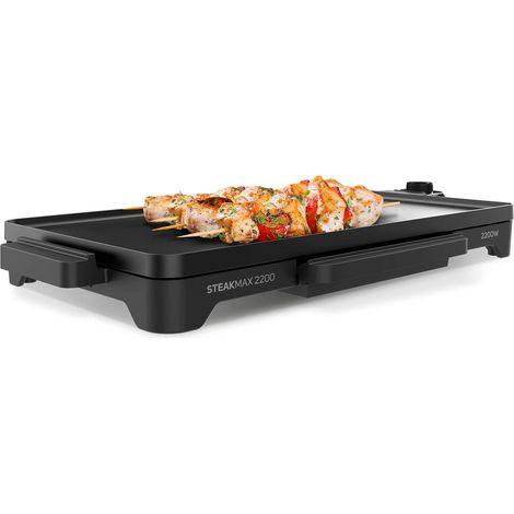 Taurus GR2200 Piastra per Grigliare, 2200 W, Superficie Antiaderente, Nero (1/5)