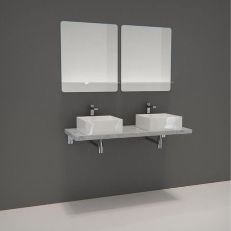 Mobile lavabo doppio + lavabo + specchio
