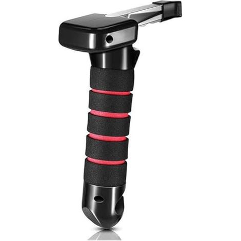 Poignée de porte de voiture pour personnes âgées, poignée d'assistance, poignée multifonction, poignée de verrouillage pour seniors et handicapés (Rouge) (1/5)