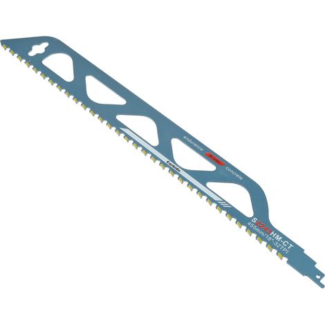Lames de Scie Sabre, 455mm Lame Scie Sabre Brique S2243HM Lame Scie Sabre Carbure pour la Coupe de Bois, Métal, Beton et Brique (455mm) (1/5)