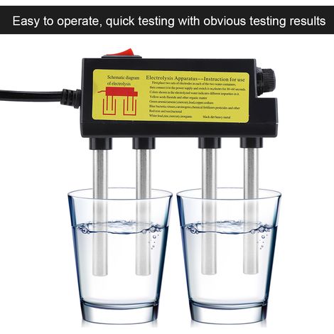 Testeur portable de qualité de l'eau, moniteur d'impuretés de l'eau, appareil d'électrolyse, appareil de test (1/5)