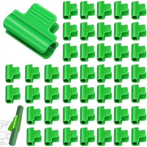 40 Pièces Clips pour Serre 16mm Clip pour Tige de Tube de Serre Clip de Film de Serre Pince à Effet de Serre Pince à Filet en Plastique Clip de Fixation pour Serre (1/5)