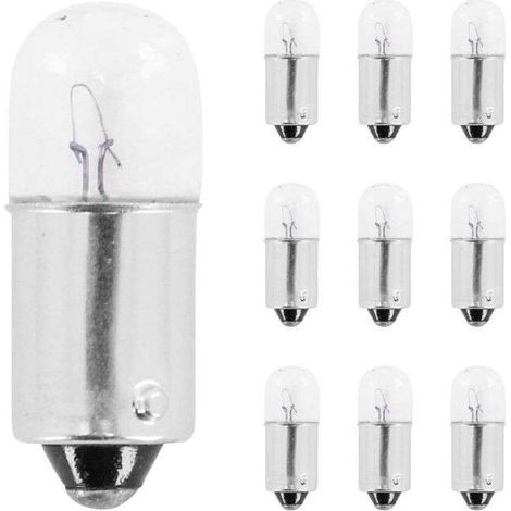 Lot de 10 ampoules BA9s 6V 4W – Éclairage universel – Lumière chaude – Remplacement feux – Pour projets de bricolage (1/2)