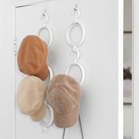 Support de rangement pour chapeaux,Porte-chapeau Détachable Support de Rangement Chapeau, 6 Pcs (1/5)