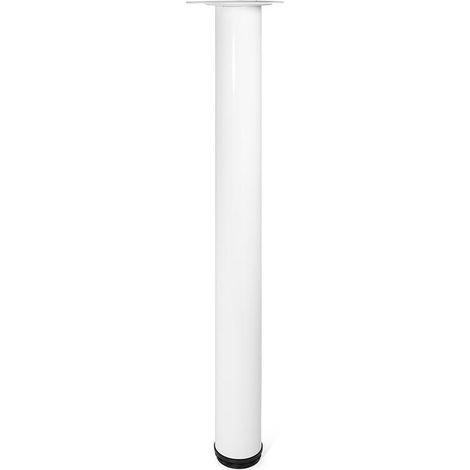 PATA DE MESA REGULABLE VIGO Ø60 H710 - BLANCO, NEGRO, GRIS Y CROMO (1/3)