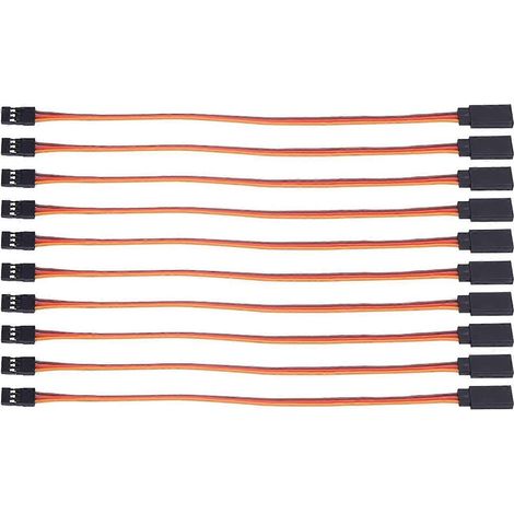 10 rallonges servo mâle-femelle pour servos RC Futaba JR-- (1/5)