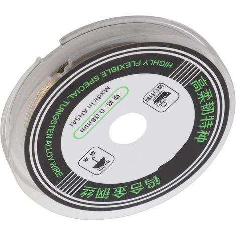 Fil de coupe en molybdène de 100 m pour la réparation de séparateurs d'écrans LCD (0,08 mm x 100 m) (1/5)