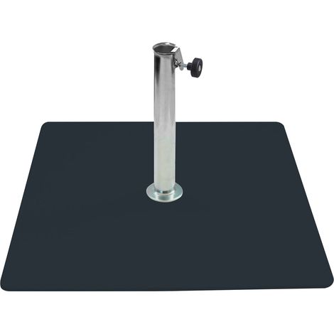 Base per Ombrellone da Giardino 30 Kg per Tubi Ø38mm in Metallo Grafite