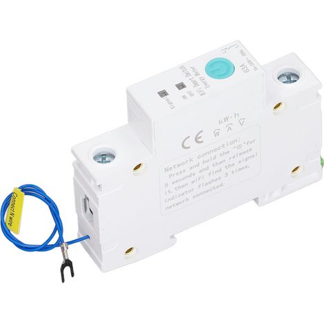 Disjoncteur intelligent Wi-Fi rail DIN – Compteur d'énergie – Compatible Ewelink – Monophasé 230V 63A – Commande sans fil maison (1/5)