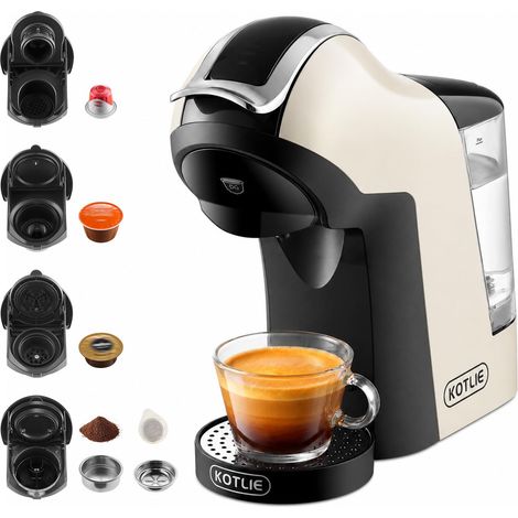 Machine à café à capsules, 3 Niveaux de Température, Blanc (1/5)