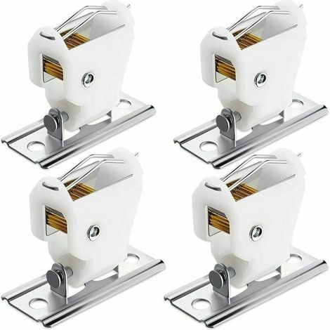 Serrure de cordon pour store banne romain, lot de 4 pièces, compatible jusqu'à 3 cordons, accessoire pratique et robuste pour fixation de stores. (1/5)