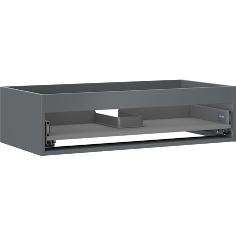Mexen Box-A cuerpo de gabinete bajo lavabo 90 cm, 1 cajón, grafito mate - 91AX0-0900-235-1-66 (1/4)