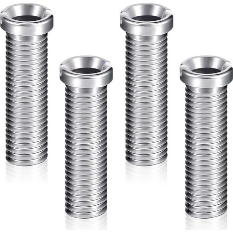 4 vis de bonde de lavabo 45 mm en acier inoxydable, pièces de rechange pour bonde de lavabo.