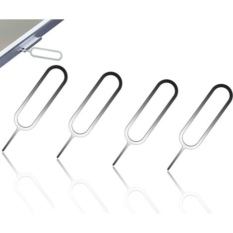 AnaTI 4 Stück SIM Karte Nadel, SIM Kartenfach Entfernung Werkzeug, SIM Kartenträger Auswerfer Pin Auswerfen Removal Tool, Kompatibel mit Allen Handys, Smartphones, QKZ-001 (1/5)