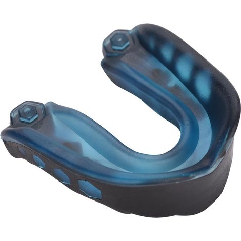 Protège-dents professionnel bleu pour karaté, boxe, arts martiaux - coque de protection dentaire et gingivale, outil de sécurité sportive. (1/5)