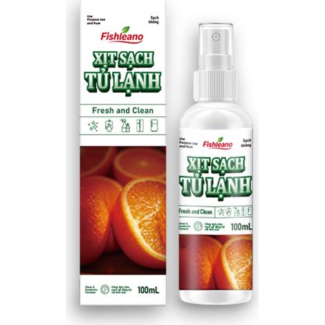 Le nettoyant pour réfrigérateur FISHLEANO, un produit d'entretien pour appareils électroménagers, élimine le tartre et désodorise l'intérieur du réfrigérateur. (1/2)