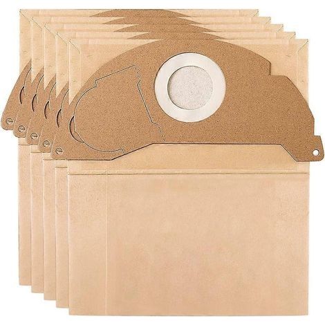 Sacs filtrants en papier pour aspirateurs eau et poussière Karcher WD 2 MV 2 WD 2.200 WD 2.550 WD2.250, 6.904-322.0, 69043220 (1/5)