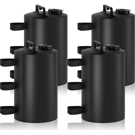Lot de 4 Sacs de lestage d'eau(6 L x 4), Lot de 4 Sacs de lestage de Sable, Peuvent être remplis d'eau/Sable,réutilisables (1/4)