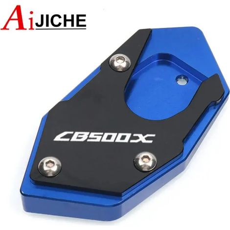 (CB500x bleue) Béquille latérale CNC pour moto, extension de béquille, compatible avec HONDA CB500X, CB500F, CB 500X, CB 500F, CB500 X/F maxpower (1/4)