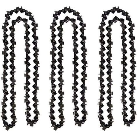 Lot de 3 Chaîne de tronçonneuse de 50 cm 0.325\" 1,5 mm 76 maillons d\'entraînement - compatible avec Timberpro 62CC, Hyundai et autres (1/4)