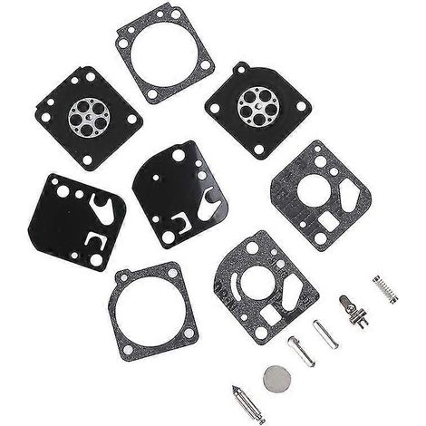 Kit de réparation/reconstruction de carburateur (15 pièces) pour souffleur/débroussailleuse Zama RB-29 : joint, membrane et autres éléments. (1/5)