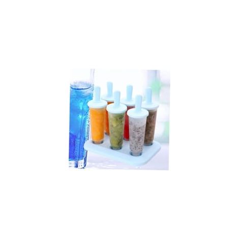 Juego de 12 moldes reutilizables para paletas heladas para hacer tus propias paletas - Crezuo