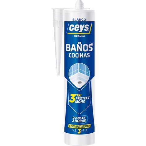 Silicone Ceys Triprotect Bianco 280 ml Anti Muffa