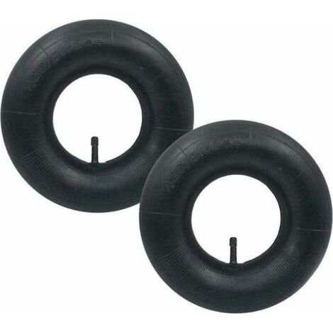 2 pièces 4.10/3.50-4 Chambre à air Pneu TR-13 Valve Droite pour Diable, XU, Chariot, Chariot à Main, Chariot de Jardin, Tondeuse à Gazon (1/4)